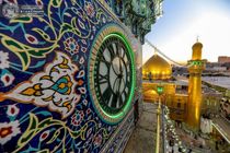 تصاویری زیبا و ناب از بارش باران در حرم مطهر امام رضا (ع) + فیلم