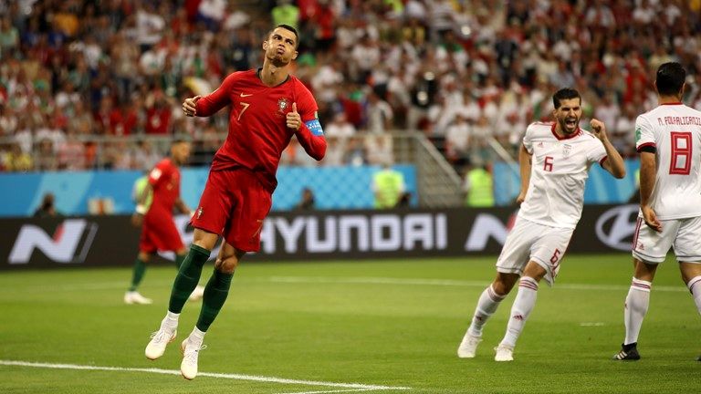 پایان نیمه نخست ایران و پرتغال با برتری پرتغال