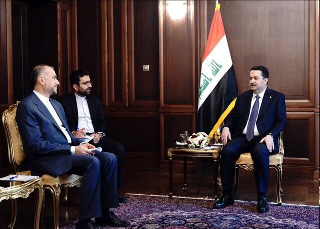 رایزنی وزیر امور خارجه ایران با نخست‌وزیر عراق