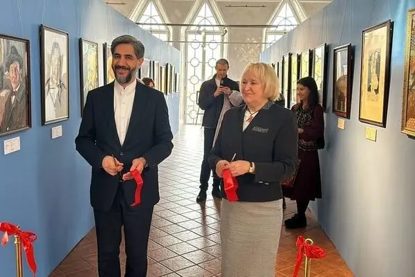 نمایشگاه مشترک نقاشان ایران و روسیه افتتاح شد