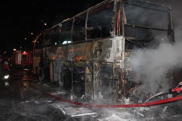 آتش‌سوزی اتوبوس مسافربری در هند ۹ نفر کشته برجای گذاشت