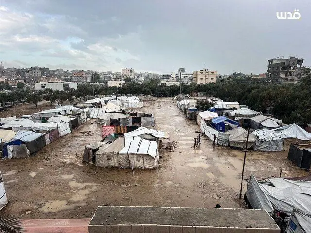 بارش‌های اخیر بحران انسانی غزه را وخیم‌تر کرد