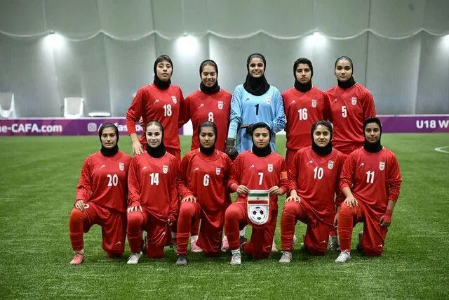 دختران فوتبالیست ایران جایگاه سوم کافا را تثبیت کردند