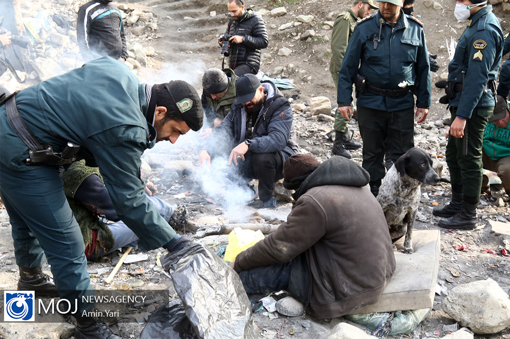جمع آوری ۳۴۰ تن از معتادان متجاهر تهران