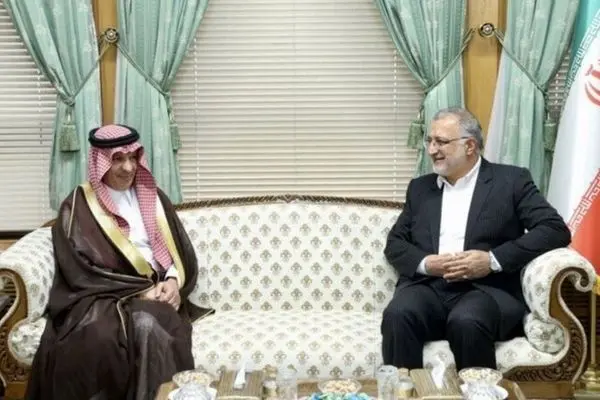 سفیر عربستان سعودی در ایران با علیرضا زاکانی دیدار کردند