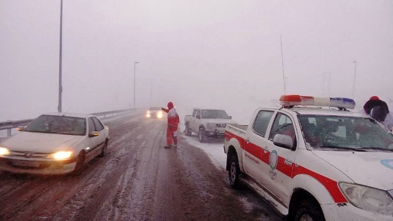 امدادرسانی به بیش از ۱۴۰۰ نفر گرفتار در برف و کولاک مازندران