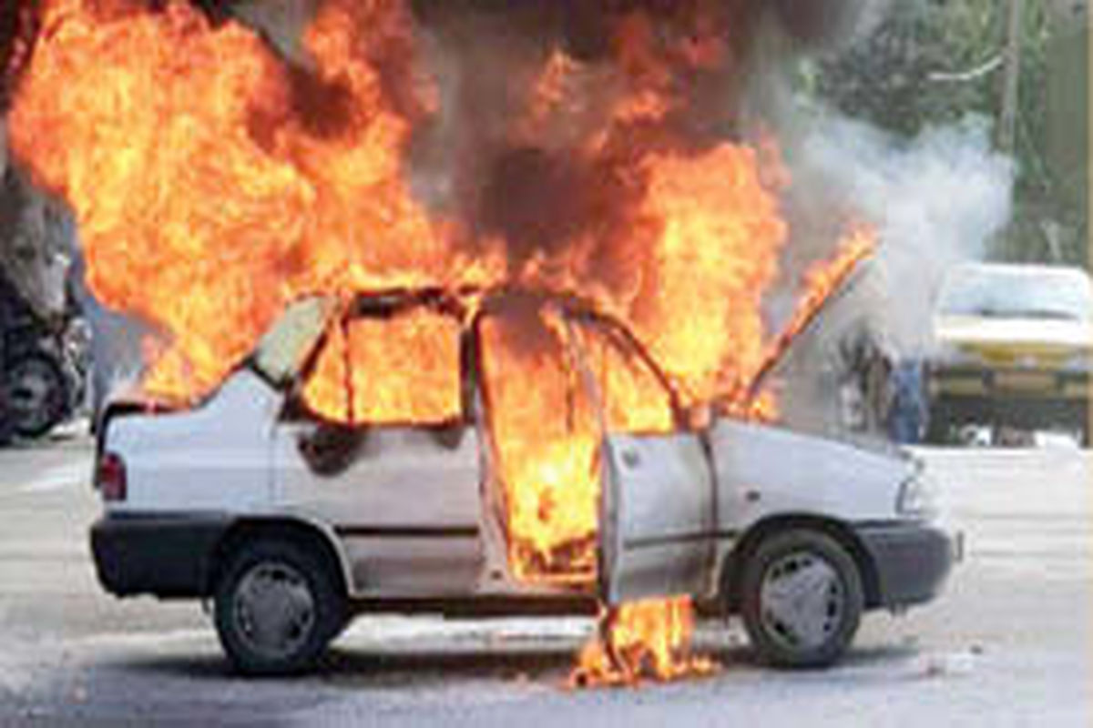 حادثه در محور کهورستان تازیان سه نفر را به کام آتش کشاند