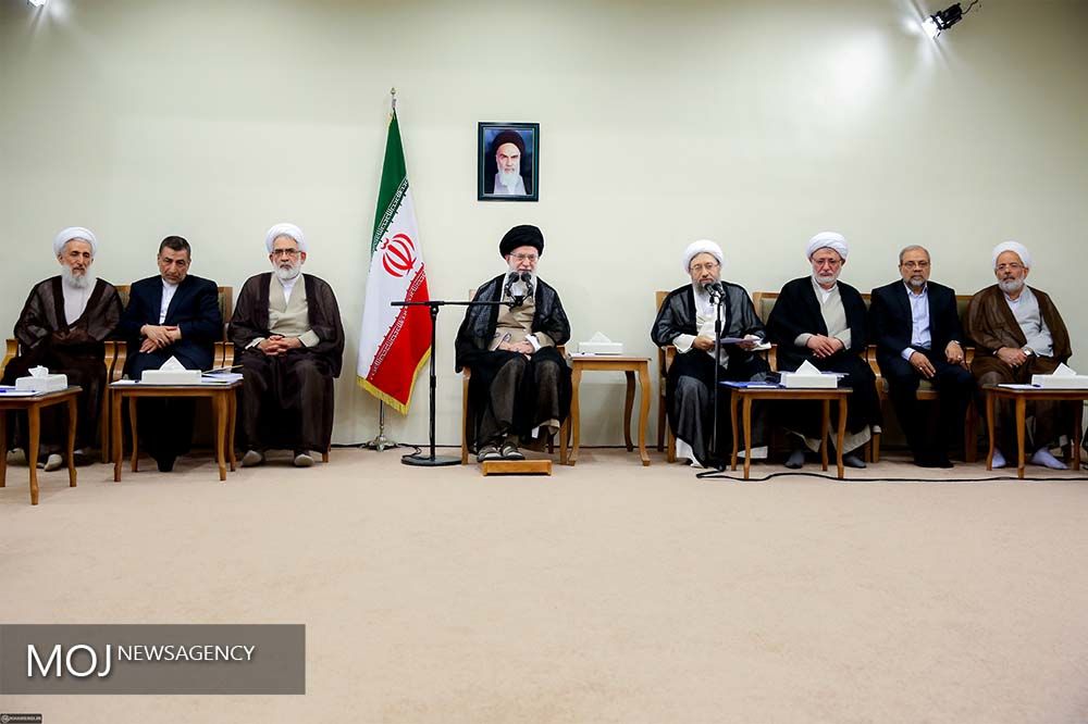 دیدار رئیس و مسئولان قوه قضائیه با رهبر معظم انقلاب اسلامی