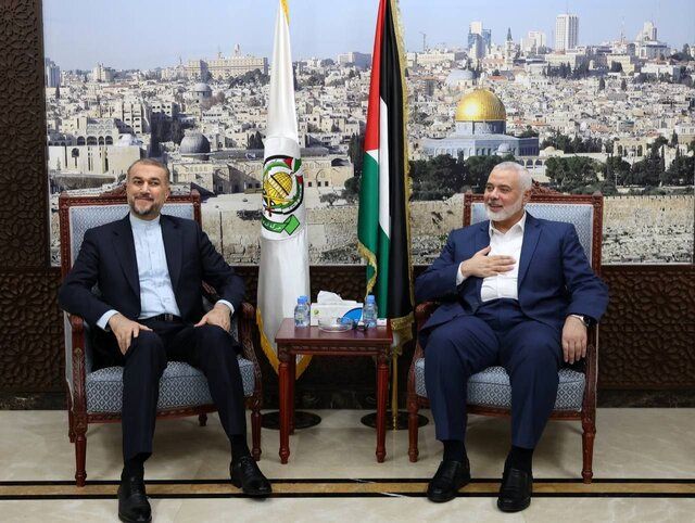 آخرین وضعیت غزه در دیدار وزیر خارجه ایران و اسماعیل هنیه بررسی شد