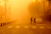 پایداری توده گرد و غبار در ۱۶ منطقه خوزستان