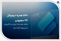 ۷۴۰ هدیه دیجیتال ۷۴ میلیون ریالی بانک صادرات ایران به کاربران «سپینو» اهدا شد