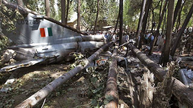 سقوط جنگنده هندی در ایالت راجستان