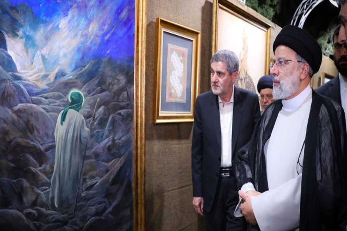 بازدید رئیس‌جمهور از نمایشگاه صنایع‌دستی شاخص استان فارس