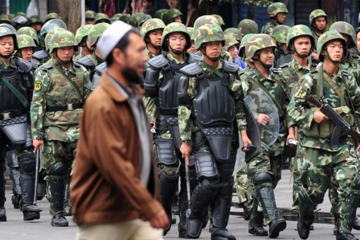حضور معنی دار نیروهای امنیتی چین در استان سین کیانگ