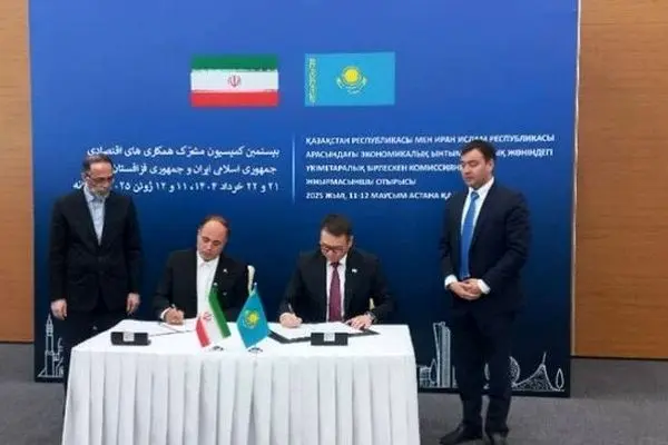 قطار اقتصاد ایران و قزاقستان روی ریل توافق