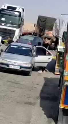 ویدئویی عجیب از حمله راهزنان در مرز شلمچه