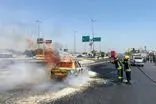حریق یک خودرو حامل سوخت در چهچکور 