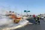 حریق یک خودرو حامل سوخت در چهچکور 