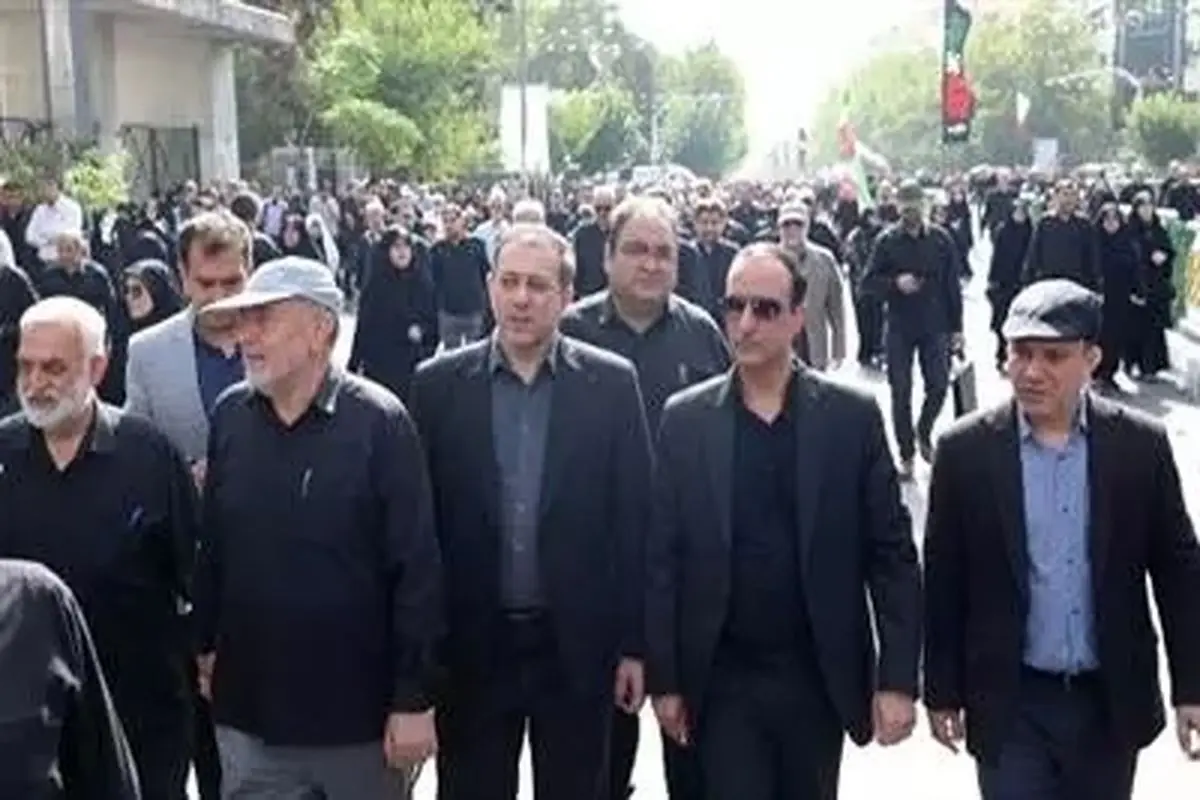 حضور رئیس و کارکنان سازمان سنجش آموزش کشور در مراسم تشییع پیکر شهدای اقتدار/ تقویت انگیزه و عزم ملی برای توسعه علمی و فناوریهای بومی
