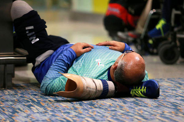 تصاویری از ورود کاروان ورزش پارالمپیک ایران به ریو