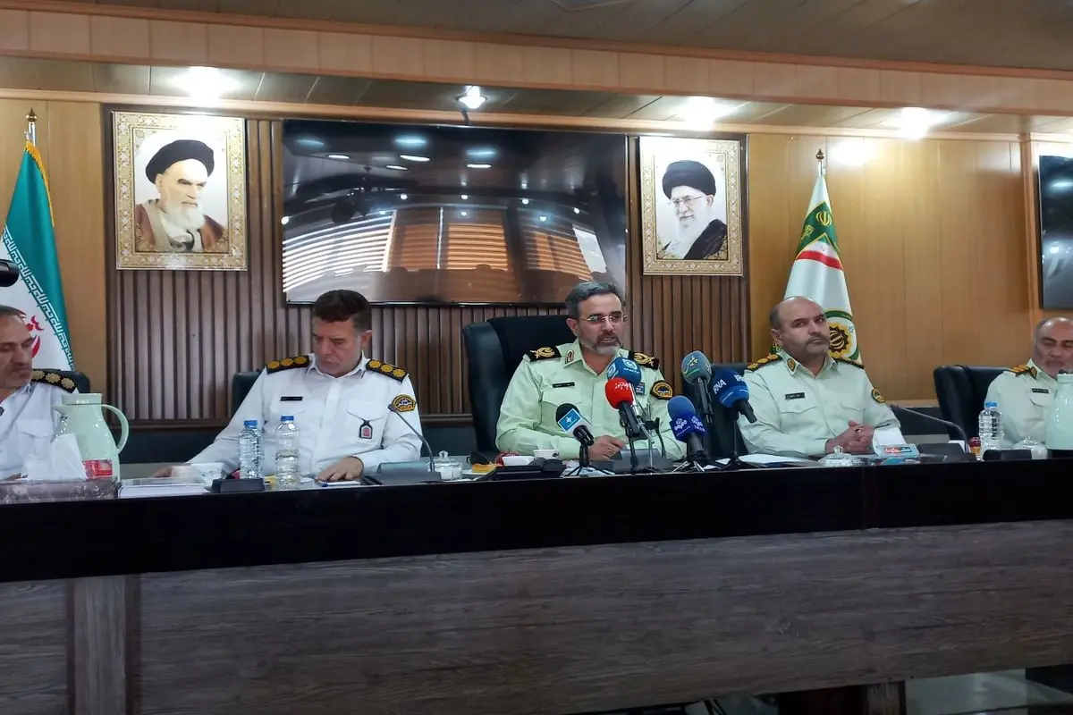 نشست خبری فرمانده نیروی انتظامی استان اردبیل