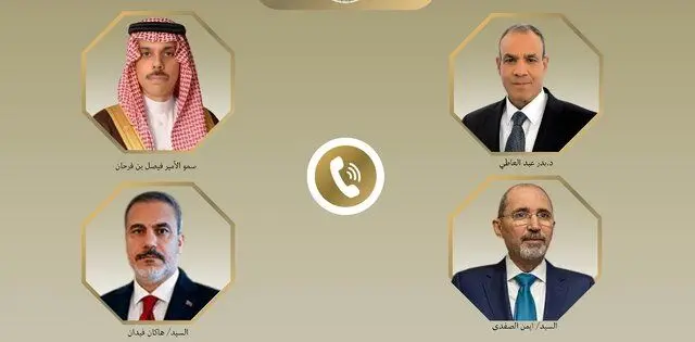 وزرای خارجه مصر، عربستان، اردن و ترکیه درباره اوضاع غزه و سودان گفتگو کردند