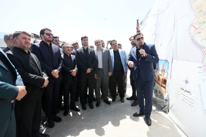 Iran inaugurated a railway project in central of the country