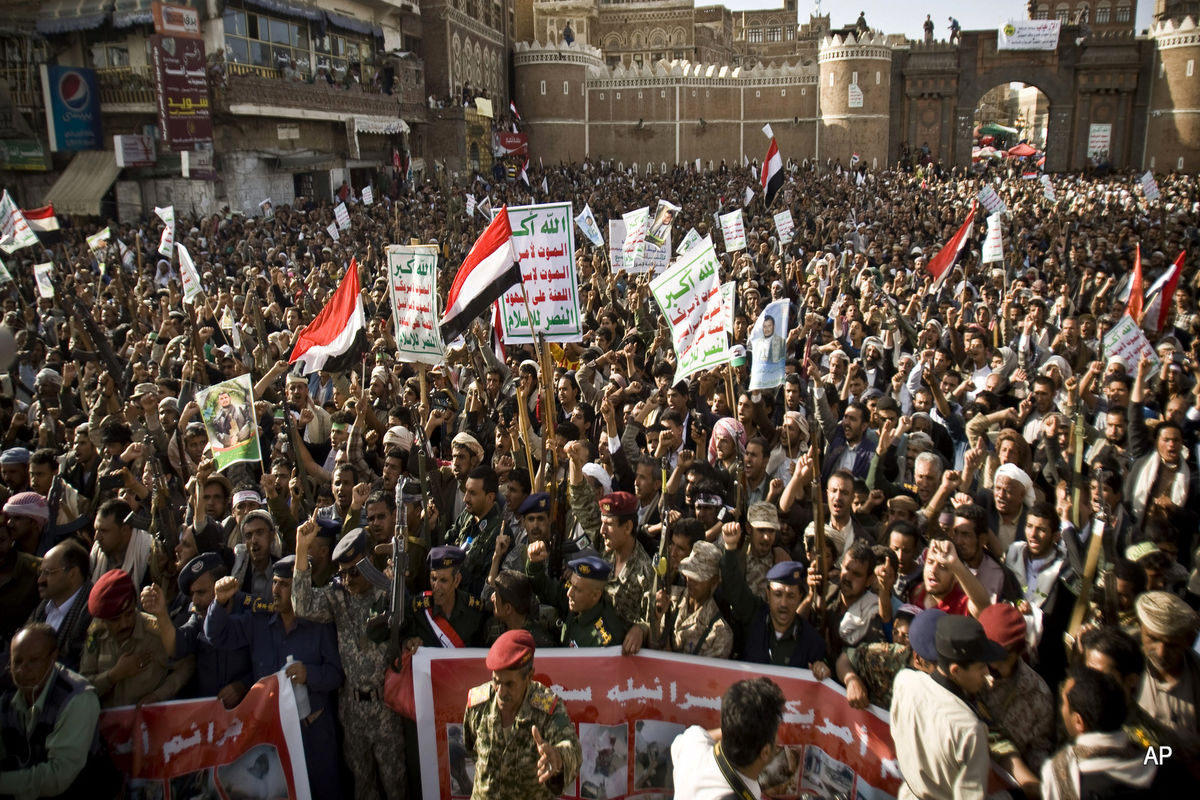 برگزاری تظاهرات ضد سعودی در یمن