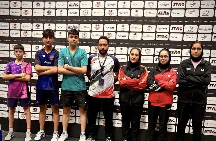 صعود ۴ پینگ‌پنگ‌باز ایران به یک‌چهارم نهایی کانتندر جوانان اردن
