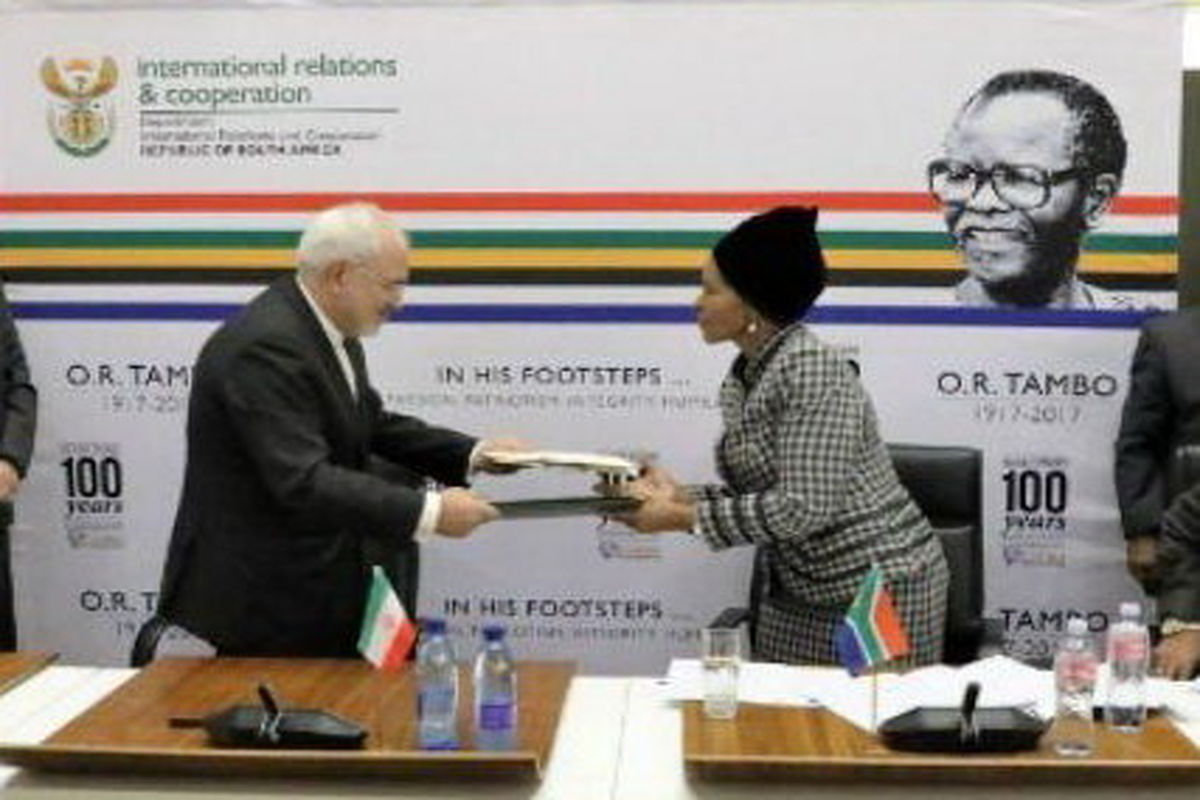 سند همکاری بین ایران و آفریقای جنوبی امضا شد