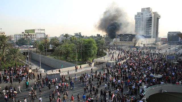 اعتراضات در بغداد، 2 کشته و 38 مجروح برجا گذاشت