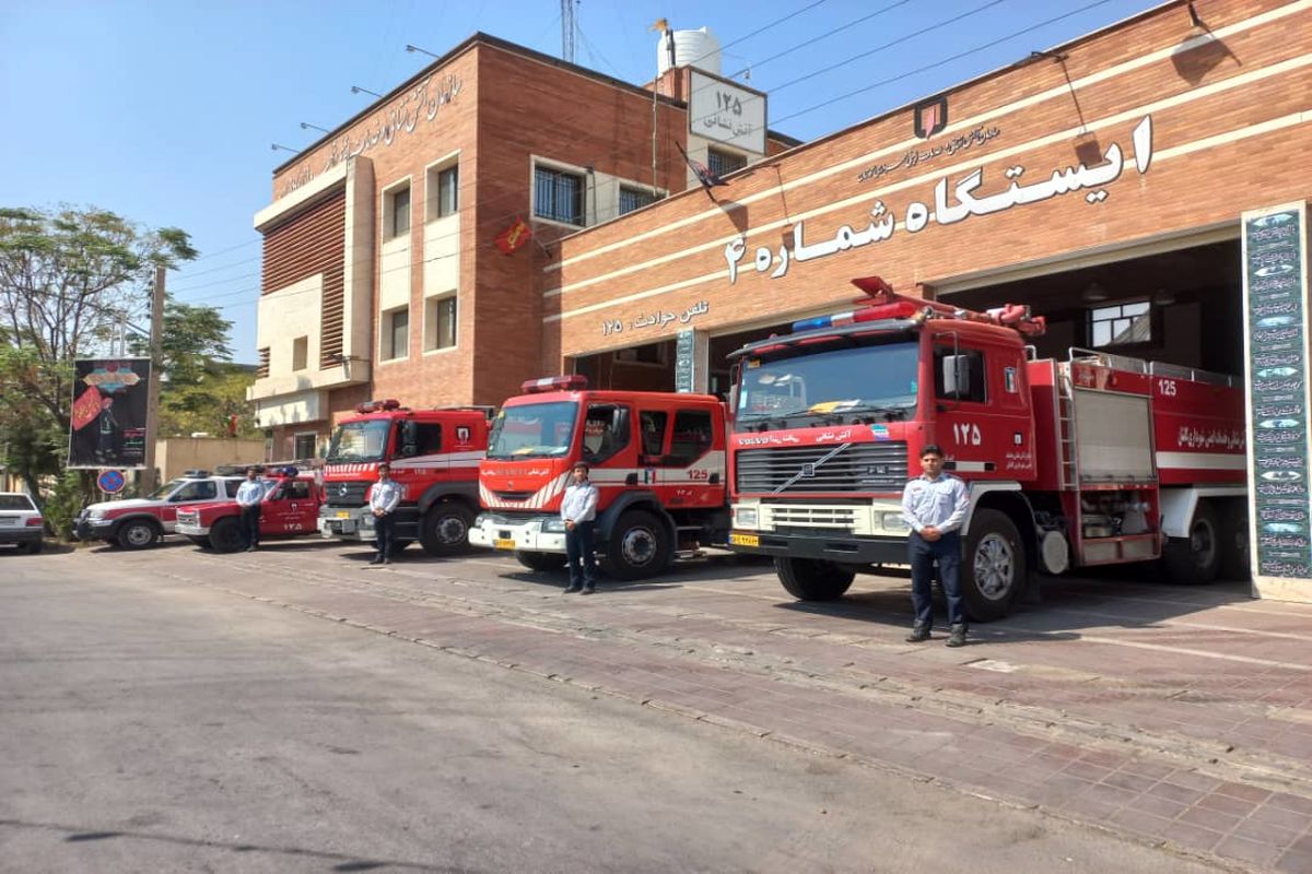  استقرار آتش‌نشانان برای مراسم جاماندگان اربعین حسینی در کاشان