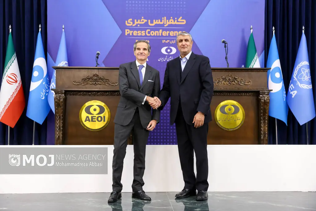 نشست خبری مشترک رئیس سازمان انرژی اتمی و مدیر کل آژانس بین المللی