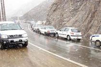 محورهای شمالی کشور زیر بار ترافیک سنگین و بارش برف و باران است
