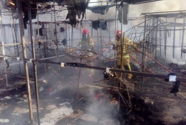 علت آتش سوزی در بازار گلشهر اعلام شد/ بازار گلشهر 100 درصد سوخت