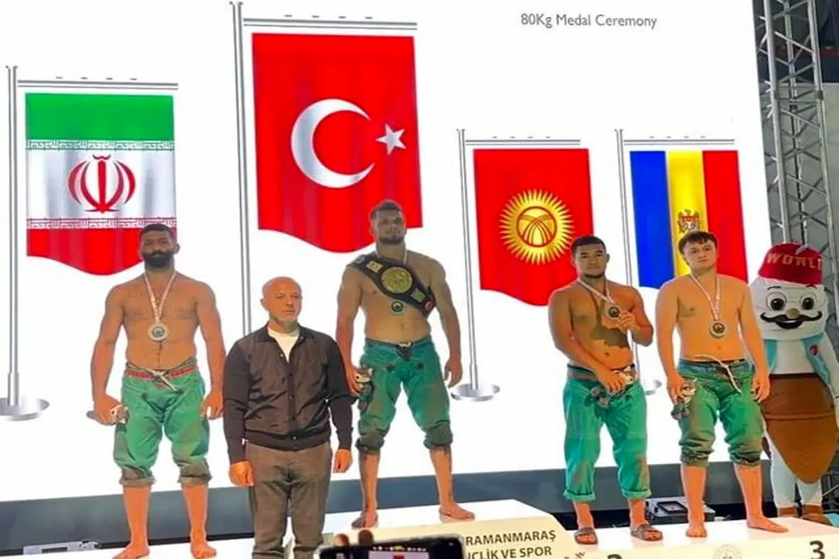 تیم ملی کشتی پهلوانی ایران با ۳ نقره و یک برنز در جایگاه دوم جهان ایستاد