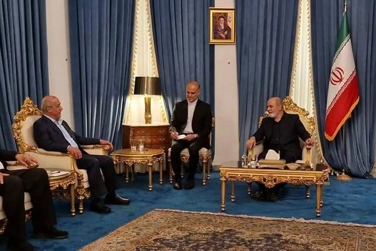معاون دبیرکل جبهه مردمی آزادی فلسطین با دبیر شورای عالی امنیت ملی دیدار کرد
