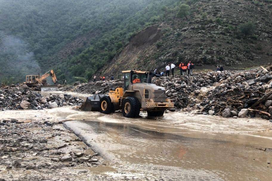 سیل به جاده های مازندران خسارت زد