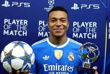 واکنش ام‌باپه پس از چهار گل تاریخی مقابل المپیاکوس