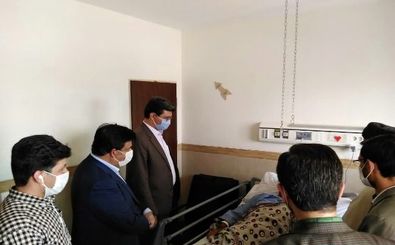 عیادت فرماندار یزد از فرمانده منطقه انتظامی زارچ در بیمارستان