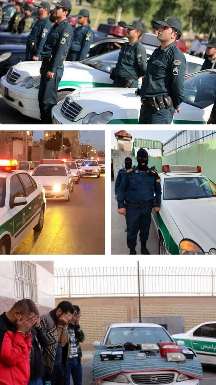 دستگیری ۹ نفر سارق در سطح شهرستان کاشان