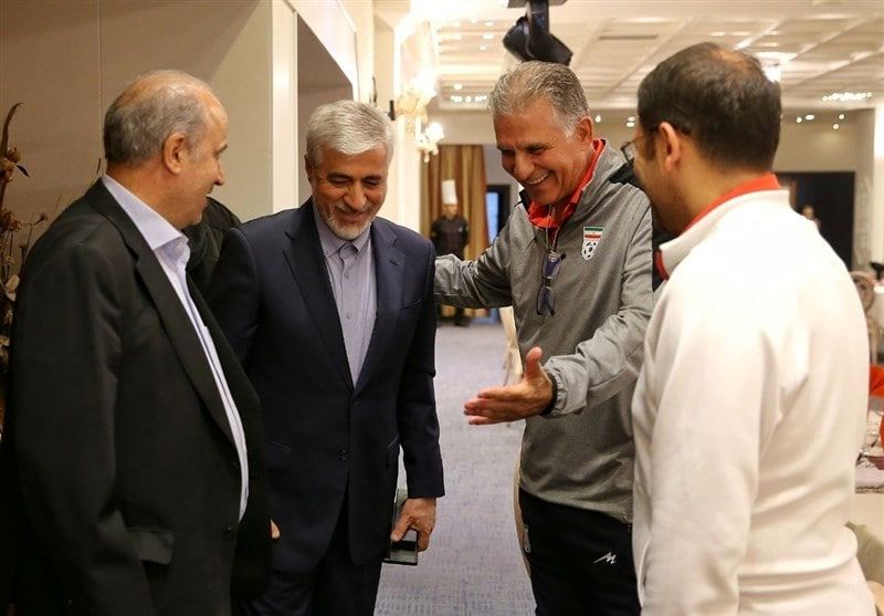 حضور وزیر ورزش و جوانان در اردوی تیم ملی فوتبال ایران