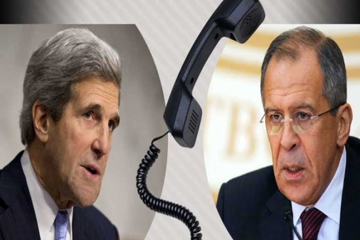 مذاکره کری و لاوروف در خصوص ازسرگیری مذاکرات صلح سوریه