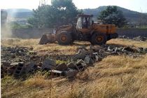 تخریب ساخت و ساز‌های غیرمجاز در کلاردشت