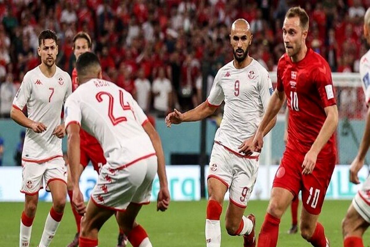 العیدونی بهترین بازیکن دیدار تیم ملی فوتبال دانمارک و تونس 