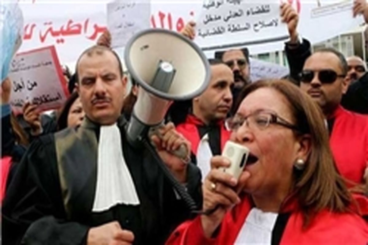 قضات تونس بار دیگر اعتصاب کردند