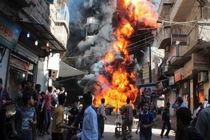 انفجار تروریستی در حلب ده ها کشته و زخمی برجاگذاشت