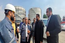 بازدید دادستان مرکز استان هرمزگان از طرح توسعه پالایشگاه نفت آفتاب