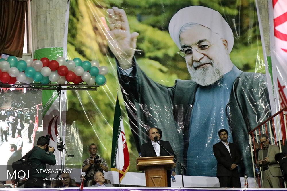 جشن پیروزی هواداران حسن روحانی در کرمانشاه