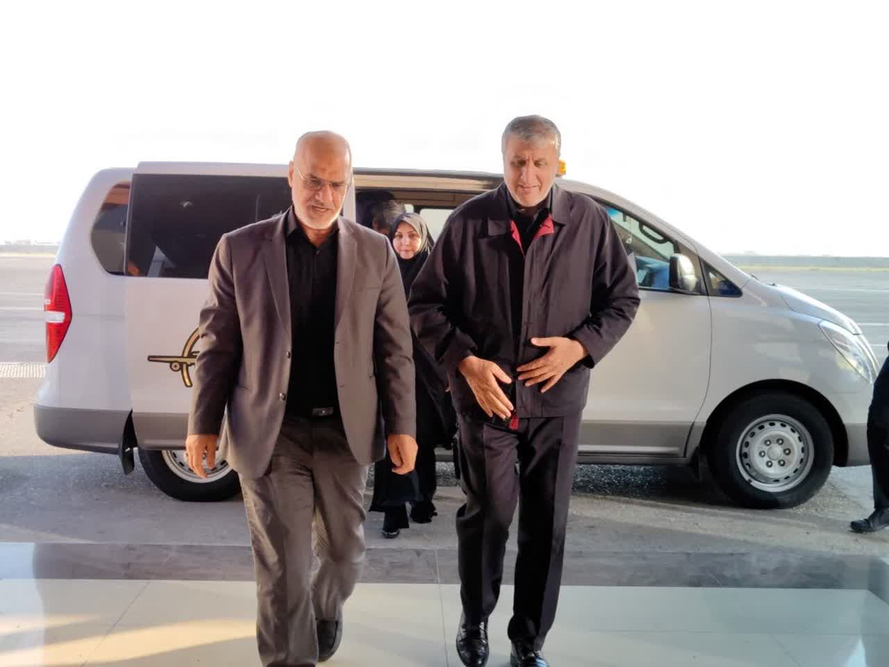 رئیس سازمان انرژی اتمی وارد خوزستان شد